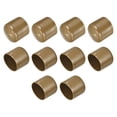 thumbnail image 1 of Uxcell 10pcs Rubber End Caps 46mm ID Vinyl End Cover Screw Thread Protector Light Brown, 1 of 4