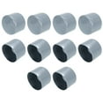 thumbnail image 1 of Uxcell 10pcs Rubber End Caps 55mm(2.2") ID Vinyl Round End Cap Cover Screw Thread Protectors Grey, 1 of 5