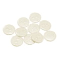 thumbnail image 1 of Uxcell 10Pcs Sewing Button 1/2"(12.5mm) 2 Holes Resin Round Craft Replacement Buttons, Beige, 1 of 5