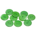 thumbnail image 1 of Uxcell 10Pcs Sewing Button 1"(25mm) 2 Holes Resin Round Craft Replacement Buttons, Green, 1 of 5
