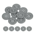 thumbnail image 1 of Uxcell 10pcs Sewing Button 25mm 4 Holes Resin Round Crafting Buttons, Gray, 1 of 6