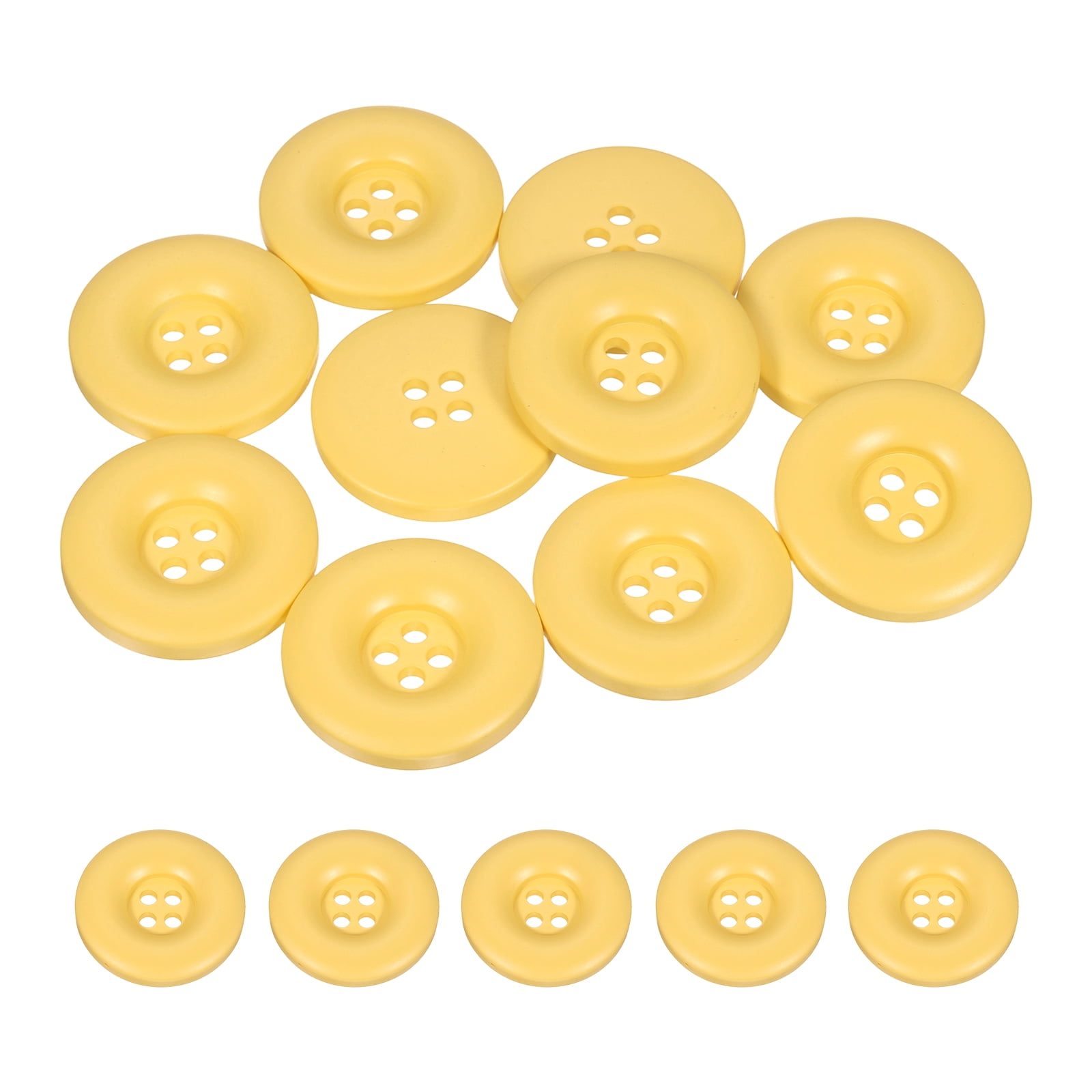 Alcyuh Bulk Craft Buttons - 1600 Piece Assorted Yellow Buttons For Sewing & DIY Projects - View #14
