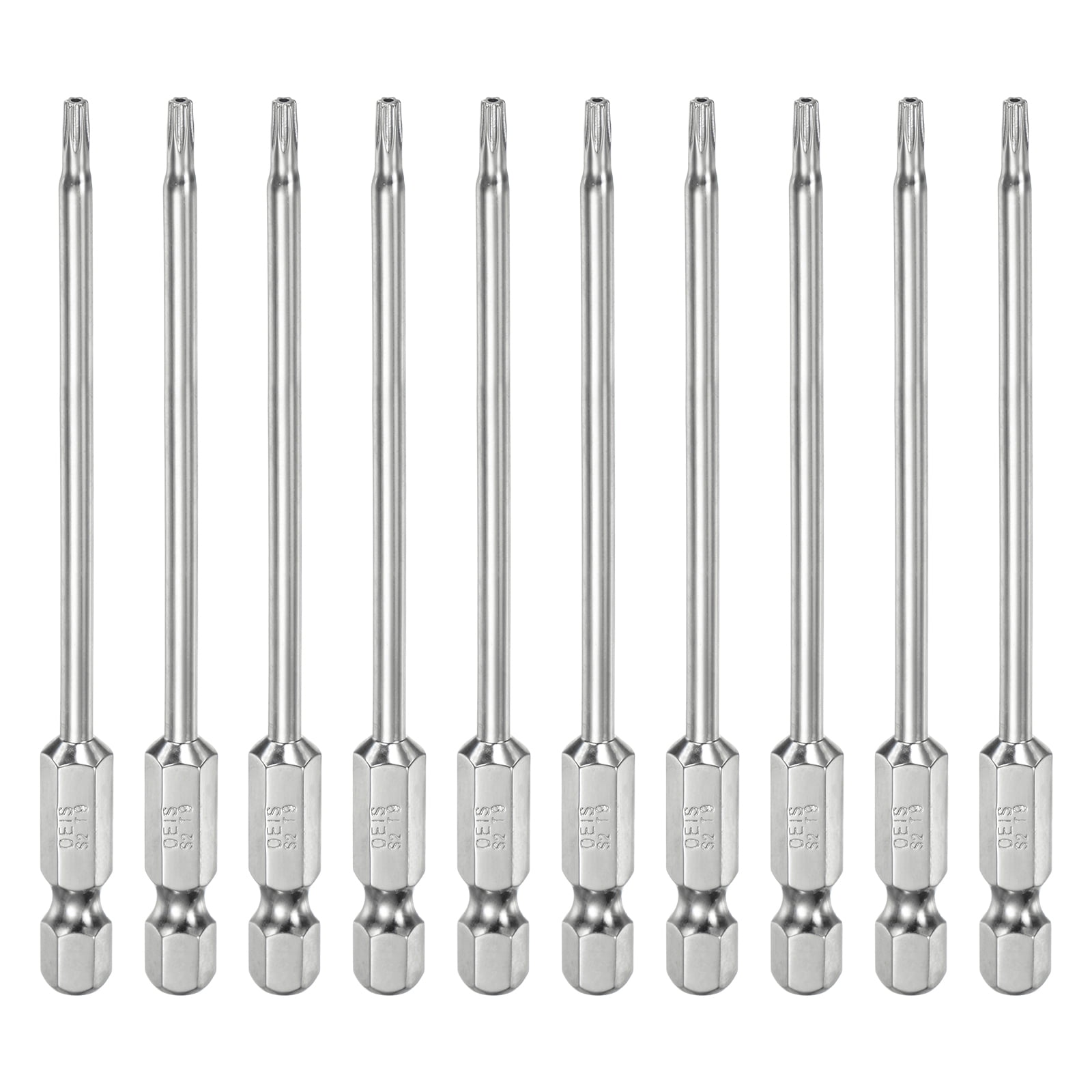 External Star Bit Uxcell 10pcs T9 Security Torx Bit 1/4