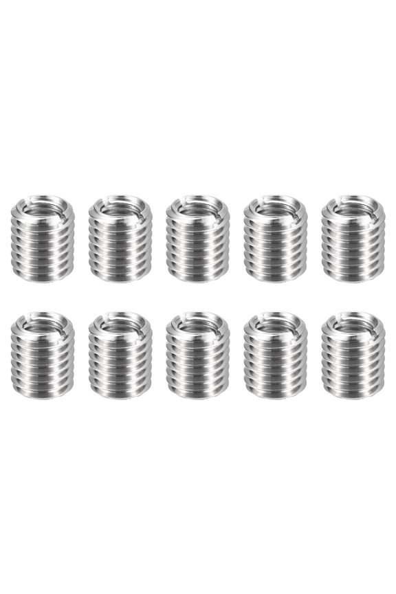 10pcs Thread Repair Inserts M14 x 2 Male to M10 x 1.5 Female Thread 16mm Long Stainless Steel Reducing Nuts Metric Self Tapping Sleeves