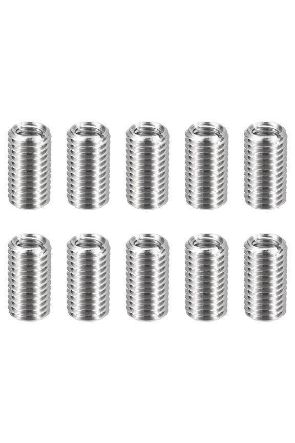 10pcs Thread Repair Inserts M14 x 2 Male to M10 x 1.5 Female Thread 25mm Long Stainless Steel Reducing Nuts Metric Self Tapping Sleeves
