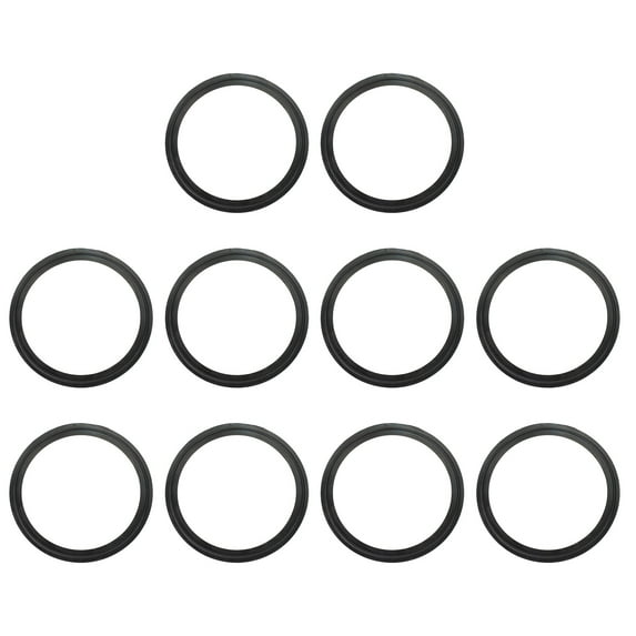 Uxcell 10pcs Tri Clamps Gasket, 119mm OD 97.7mm ID Sanitary TC Tri Clamps Gasket Tri Pipe Rubber Ferrule Washers Tube Fittings O Ring Seal Gaskets
