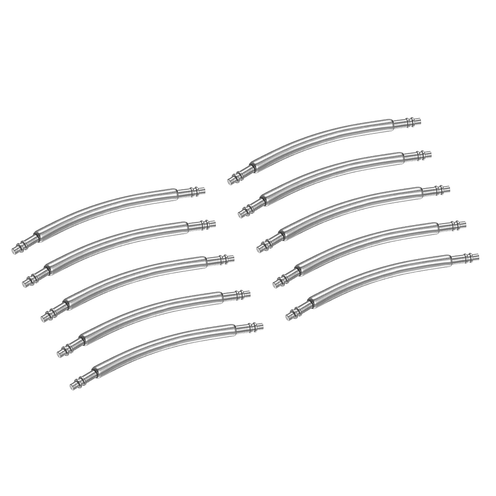 Uxcell 10pcs Watch Band Pins 21mm Curved Spring Bar Pin 1.8mm Dia ...