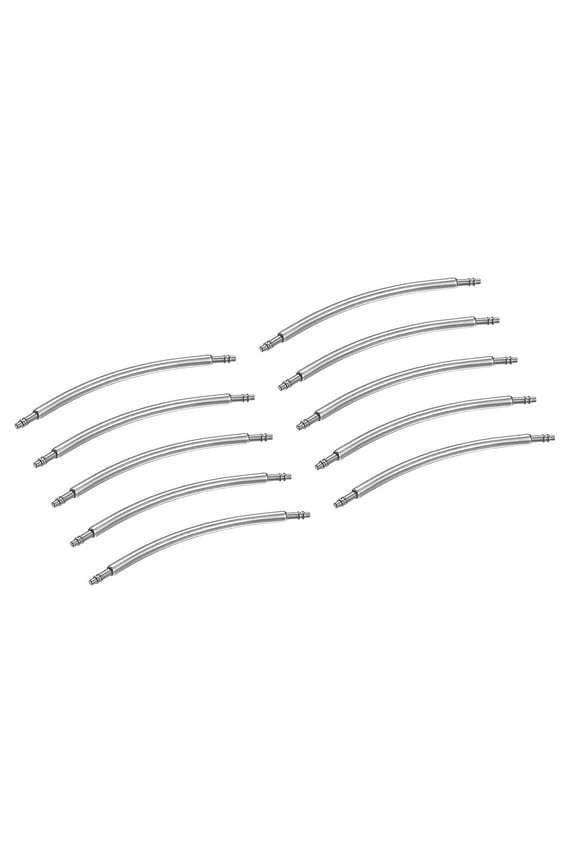10pcs Watch Band Pins 29mm Curved Spring Bar Pin 1.5mm Dia Stainless Steel Double Flanged End Link Repair Kit for Watch Band Bracelet