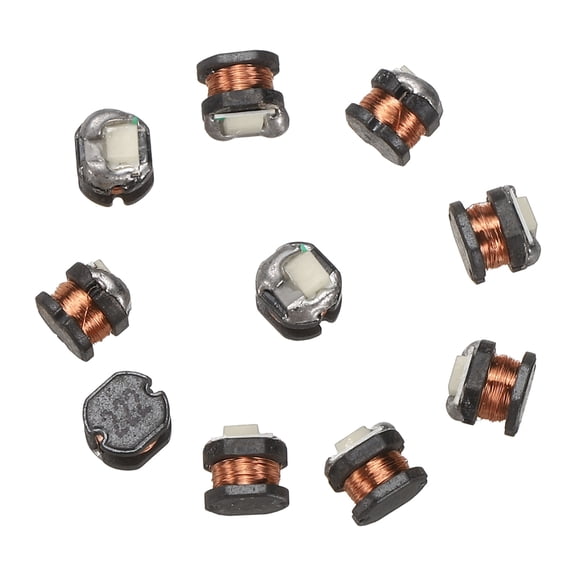 Uxcell 10Pcs Wireless Induction LED Lights Wireless Orange LED Light Lamp Inductive for Art Decoration Action Figures Handmade DIY 4.3x4.3x4.5mm