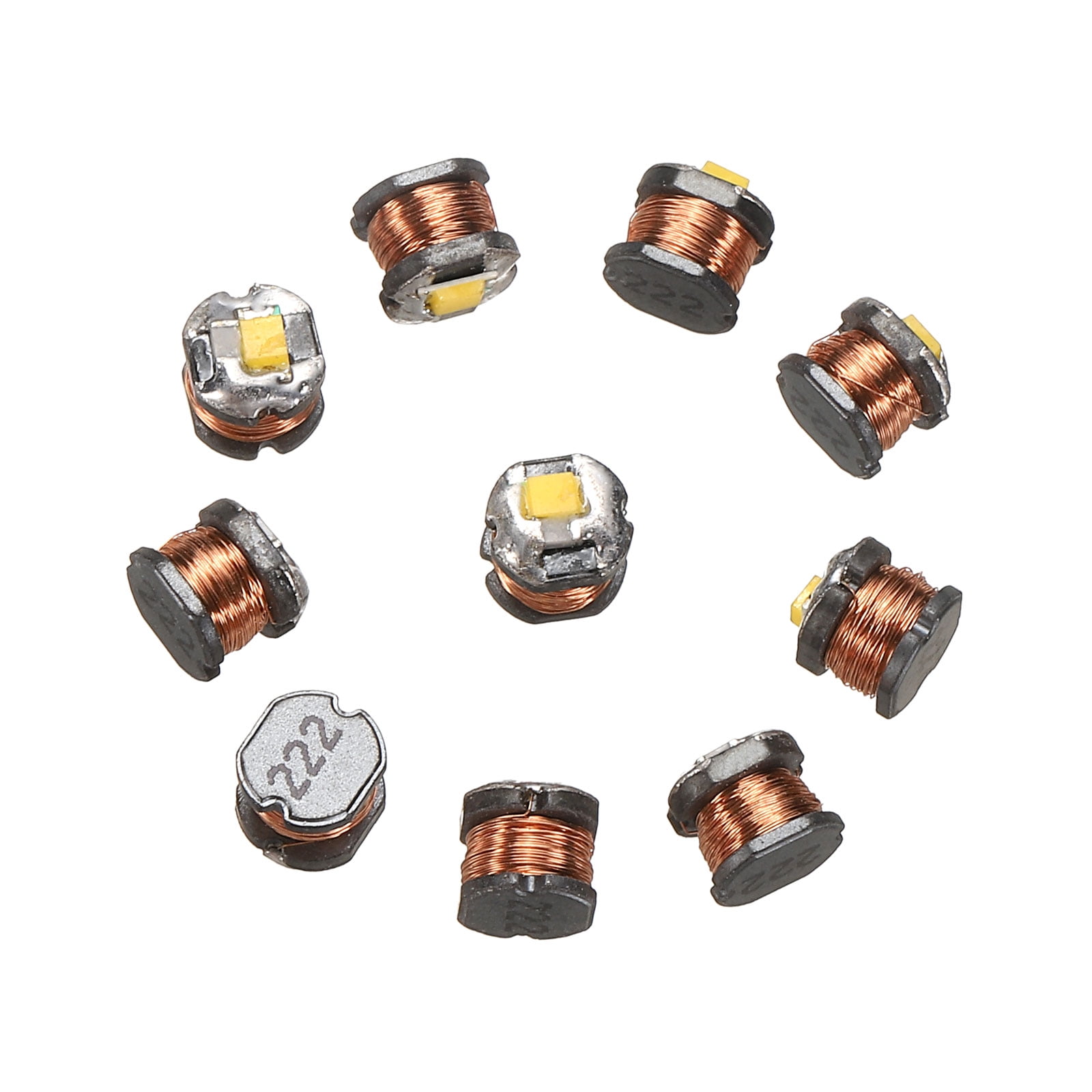 Uxcell 10 PCS Wireless Induction LED Lights, Wireless Warm White LED ...
