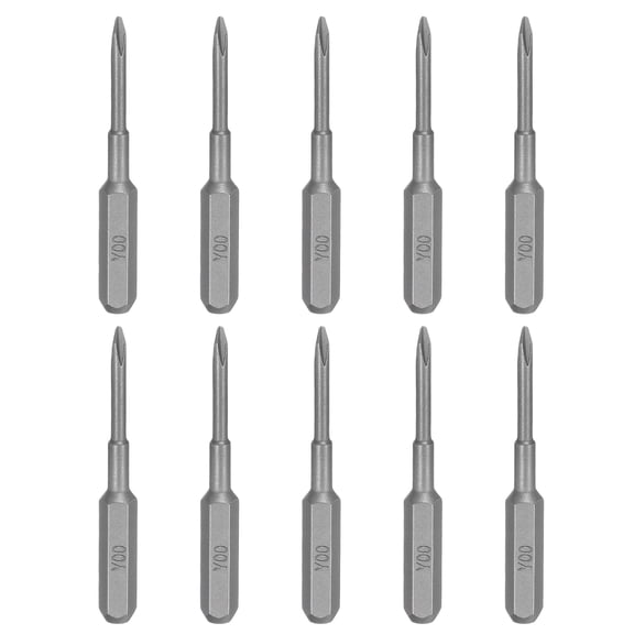 Uxcell 10pcs Y00 Tri Wings Screwdriver Bit 5/32" Hex Shank 35mm/1.38" Length Magnetic 3 Point Y-Shaped Head S2 Steel Screw Driver Bit for Precision Repair