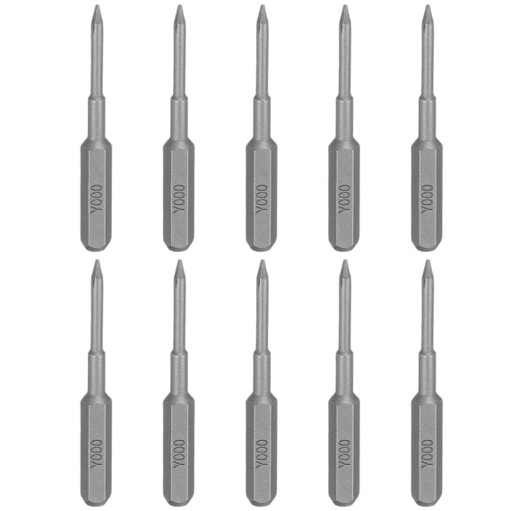 Uxcell 10pcs Y000 Tri Wings Screwdriver Bit 5/32" Hex Shank 35mm/1.38" Length Magnetic 3 Point Y-Shaped Head S2 Steel Screw Driver Bit for Precision Repair