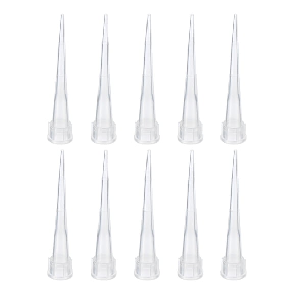 Uxcell 10ul Pipette Tips, 100 Pcs Plastic Autoclavable Universal Liquid Transfer Pipette Pipettor Tips Clear