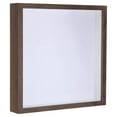 thumbnail image 1 of Uxcell 10x10 Shadow Box Frame Wooden Dried Flower Photo Frame Floating Photo Frame Brown, 1 of 6
