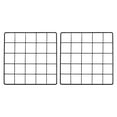 thumbnail image 1 of Uxcell 10x10" Wire Grid Panel, 2 Pcs Iron Decorative Wall Grid, Black, 1 of 1