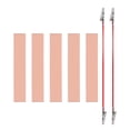 thumbnail image 1 of Uxcell 10x120mm Copper Anode Sheet, 5 Pack Pure Copper Strip (99.995% Pure) 1mm Thick Plate Electrode Set with Alligator Clips Cables for Electroplating Plating Experiment, 1 of 6