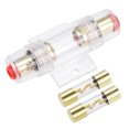 thumbnail image 1 of Uxcell 10x38mm 60A 32V Fast Blow Fuses with AGU Fuse Holder Inline Block 1 Set, 1 of 5