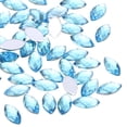 thumbnail image 1 of Uxcell 10x5mm Acrylic Flat Back Navette Horse Eye Crystal Gems, Blue 300Pcs, 1 of 6