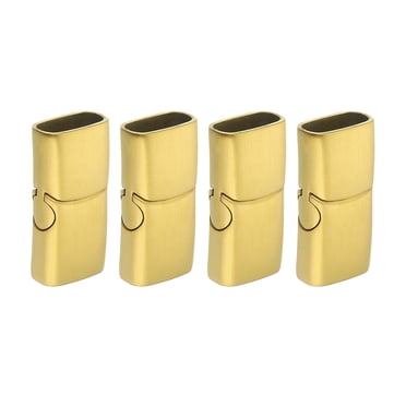 Uxcell 10mm X 5mm Flat Leather Clasps, 6Pcs Flat Closure...