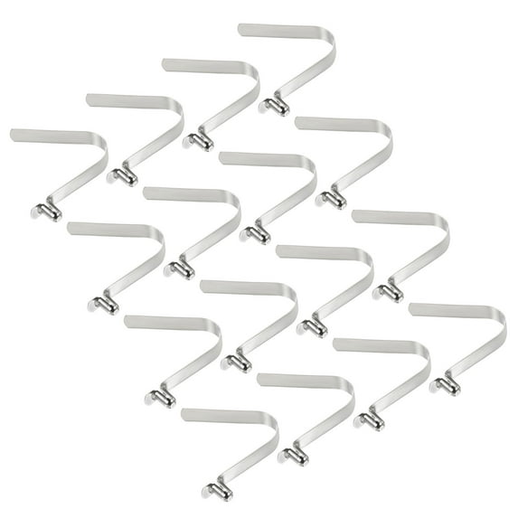 Uxcell 10x6mm Kayak Paddle Snaps, Hollow Button Single Pin Lock Tube Spring Clips for Tent Pole, 16 Pack