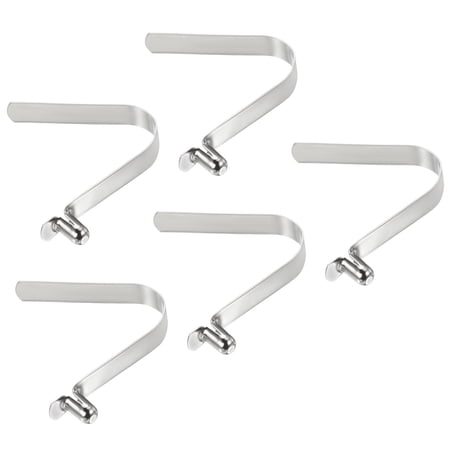 Uxcell 10x6mm Kayak Paddle Snaps, Hollow Button Single Pin Lock Tube Spring Clips for Tent Pole, 5 Pack