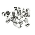 thumbnail image 1 of Uxcell 10x7mm Stainless Steel No Tie Shoelace End Clips Glossy Type, Silver 100 Pack, 1 of 5