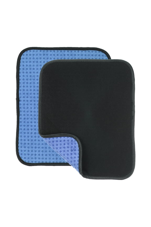 10x8 Inch Bowling Ball Towel, 2 Pack Microfiber Shammy Pad for Cleaning Bowling Ball, Blue