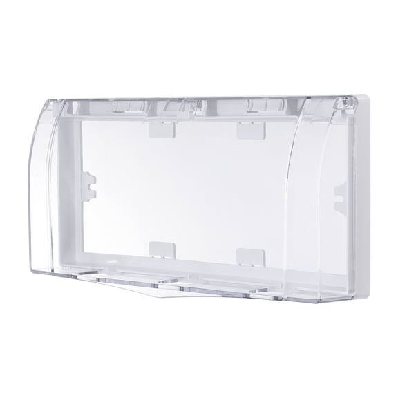 Uxcell 11.02 x 4.72 x 1.77 Inch Outlet Cover Box, Transparent