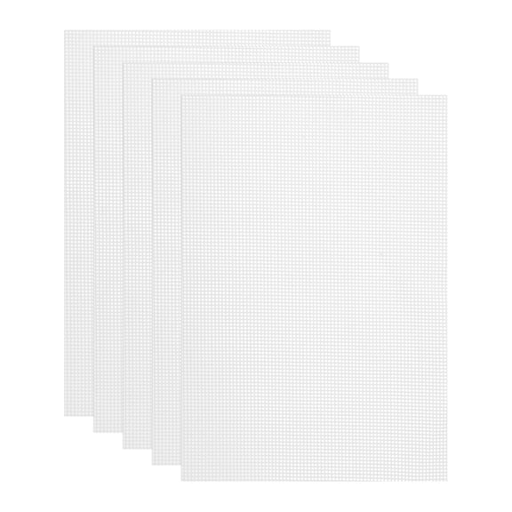Uxcell 5 Pcs Dehydrator Sheet Silicone Non-Stick Reusable Fruit Dryer Mesh Mat for Food Dehydrator White 11.2'' x 7.9"
