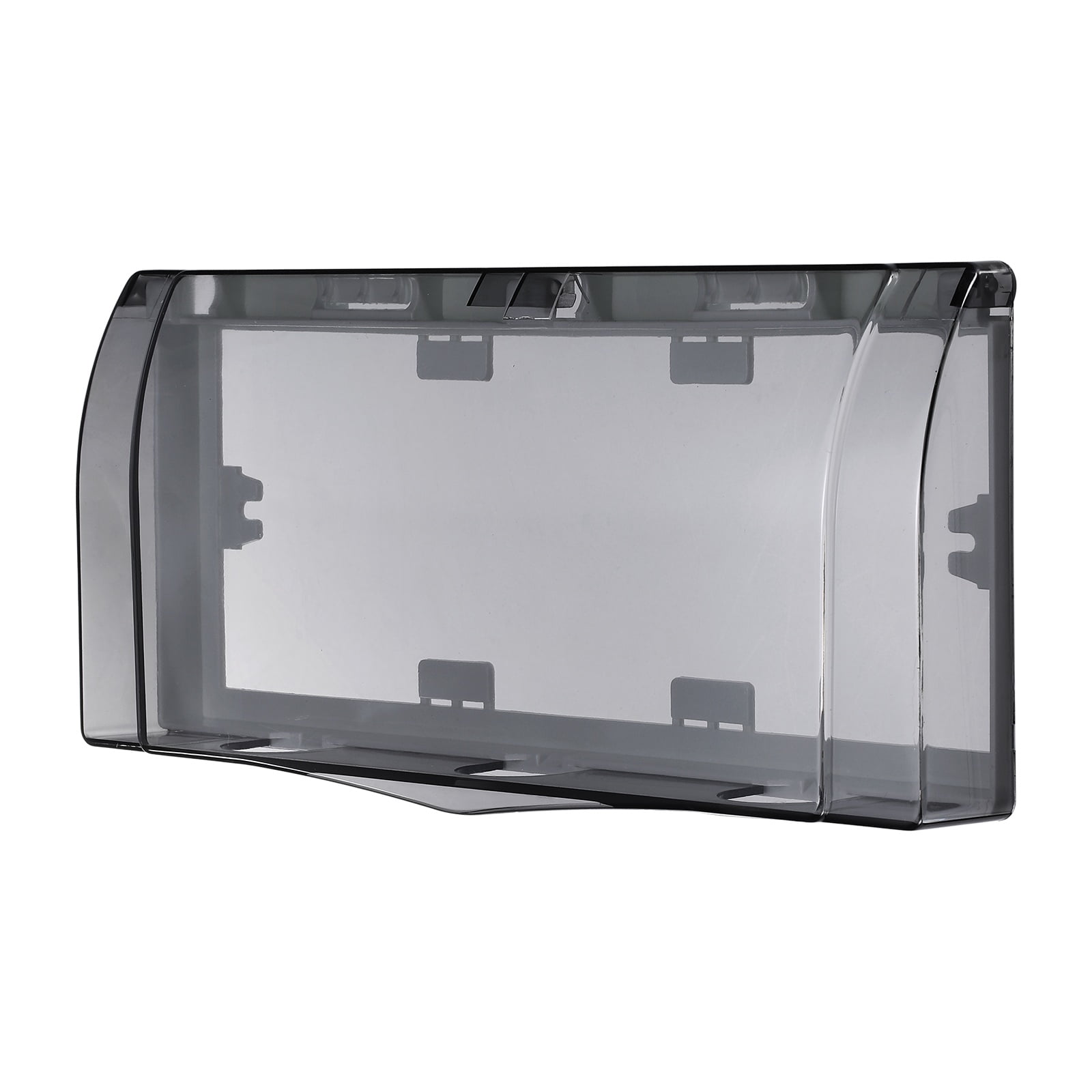 Uxcell 11.22 x 4.72 x 1.81 Inch Outlet Cover Box, Transparent Black