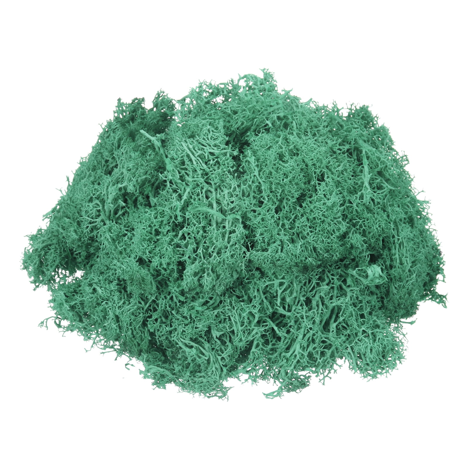 Uxcell 11.3oz Preserved Reindeer Moss Teal Green Decorative Artificial Fake Moss