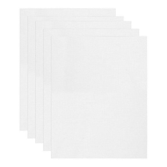 Uxcell 11.4 x 14.6" Silicone Dehydrator Sheet Non-Stick Reusable Fruit Dryer Mesh Mat for Food Dehydrator, White, 5 Pcs