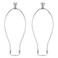 thumbnail image 1 of Uxcell 11.5 inch Lamp Harp Kit with Finial Lamp Shade Holder Chrome, 2 Set, 1 of 6