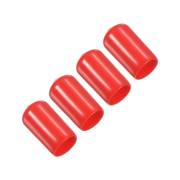 Uxcell 11.5mm Rubber Pool Tip Cover Billiard Cue Tip Protector Snooker Accessory Red 4 Pack