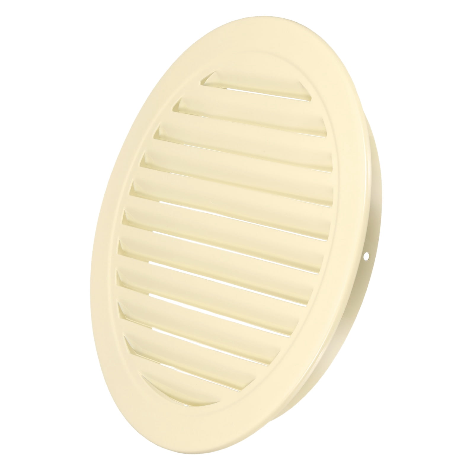 Uxcell 11.7" Round Air Vent, Louver Grille Cover Aluminum Alloy Soffit Vent HVAC Ventilation for Ceiling Wall Roofing Bathroom Kitchen Garage Duct Shed Garage, Beige