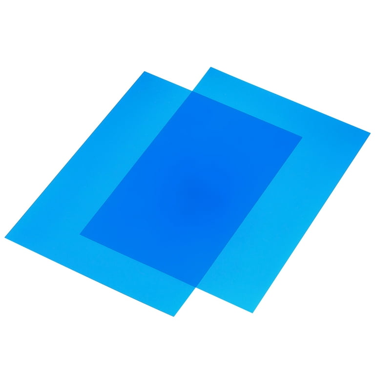 Uxcell 11.7 by 8.5 inch Gel Filter PVC Sheet Clear Blue for Photo Studio,  12 Pack