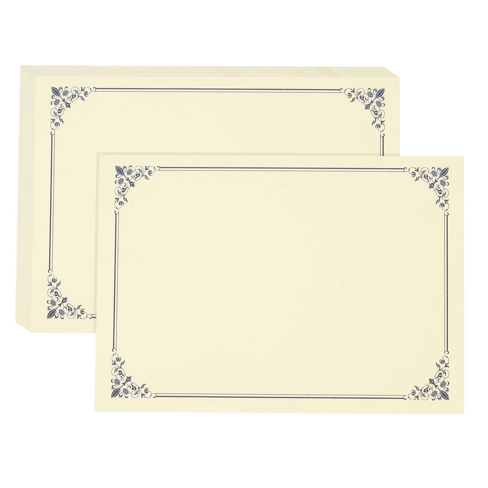 Uxcell 11.7" x 8.3" Certificate Paper, 100 Sheets Blank Award Certificates for Printers