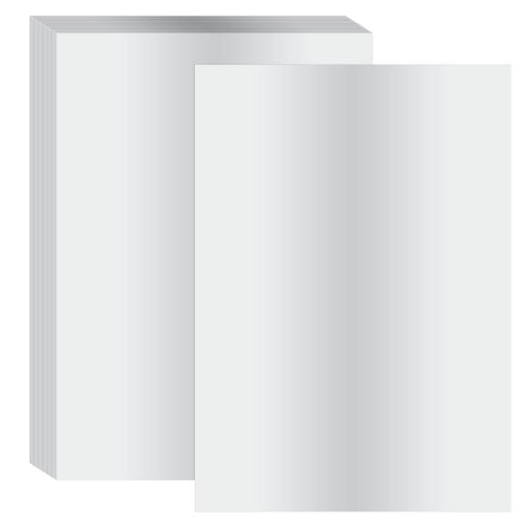 Uxcell 11.7x8.3" Hot Stamping Foil Paper Sheet, 40 Sheets A4 Heat Transfer Hot Stamping Paper Foil for Leather DIY Logo Decor Craft Gift Package Scrapbook Card, Silver