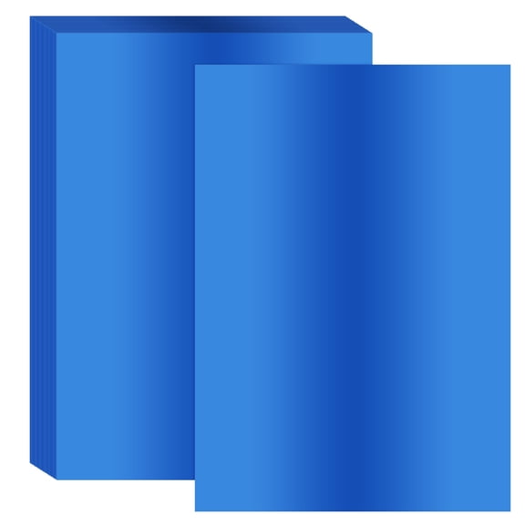 Uxcell 11.7x8.3" Hot Stamping Foil Paper Sheet, 40 Sheets A4 Heat Transfer Hot Stamping Paper Foil for Leather DIY Logo Decor Craft Gift Package Scrapbook Card, Blue