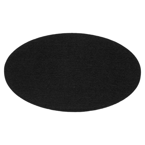Uxcell 11.8" Diameter Adhesive Non-Slip Backed Felt, 5mm Thickness, Black