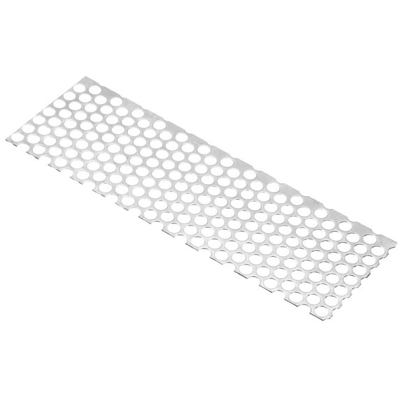Uxcell 11.8" L x 3.9" W Perforated Metal Sheets, 18Ga 0.39" Hole 304 Stainless Steel