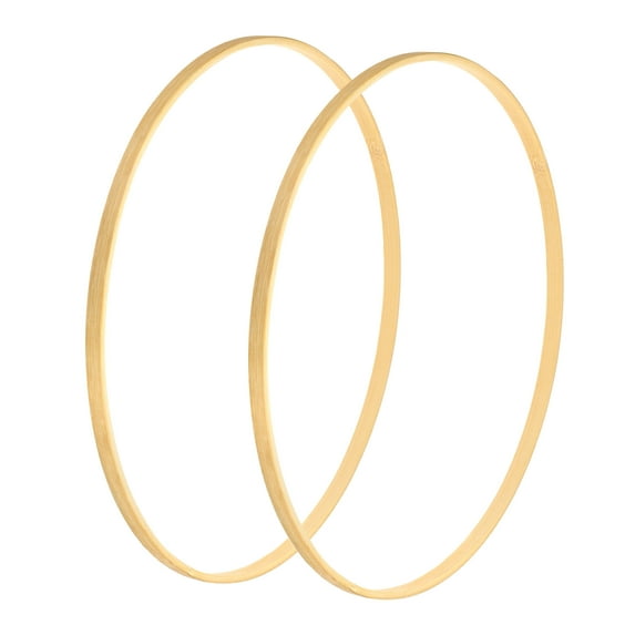 Uxcell 11.8" Wooden Bamboo Floral Hoop Rings for DIY Crafts Wedding Wreath 2Pack