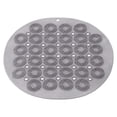 thumbnail image 1 of Uxcell 11.8" x 11.8" Non Slip Bath Tub Shower Mat Round Bathtub Mat for Bathroom Grey, 1 of 7