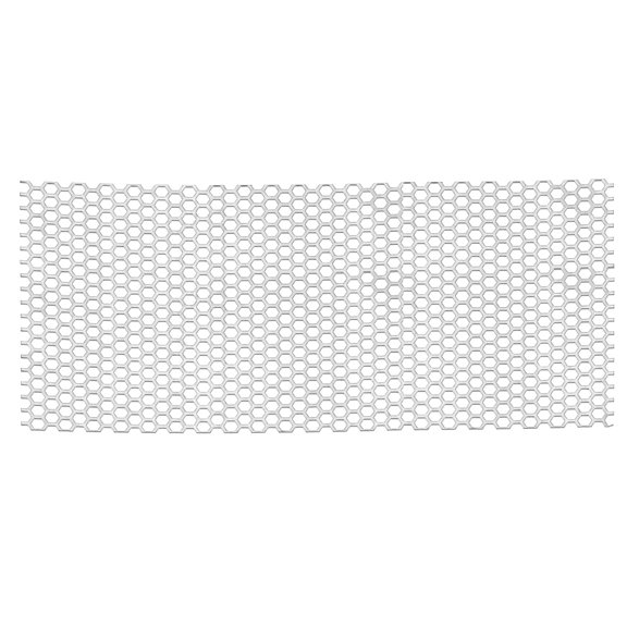 Uxcell 11.8" x 5.9" Perforated Metal Sheets, 19Ga 0.24" Hexagonal Hole Mesh