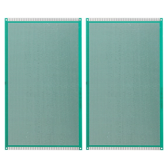 Uxcell 11.8" x 7.1" Double Sided PCB Board, 2 Pcs, Green