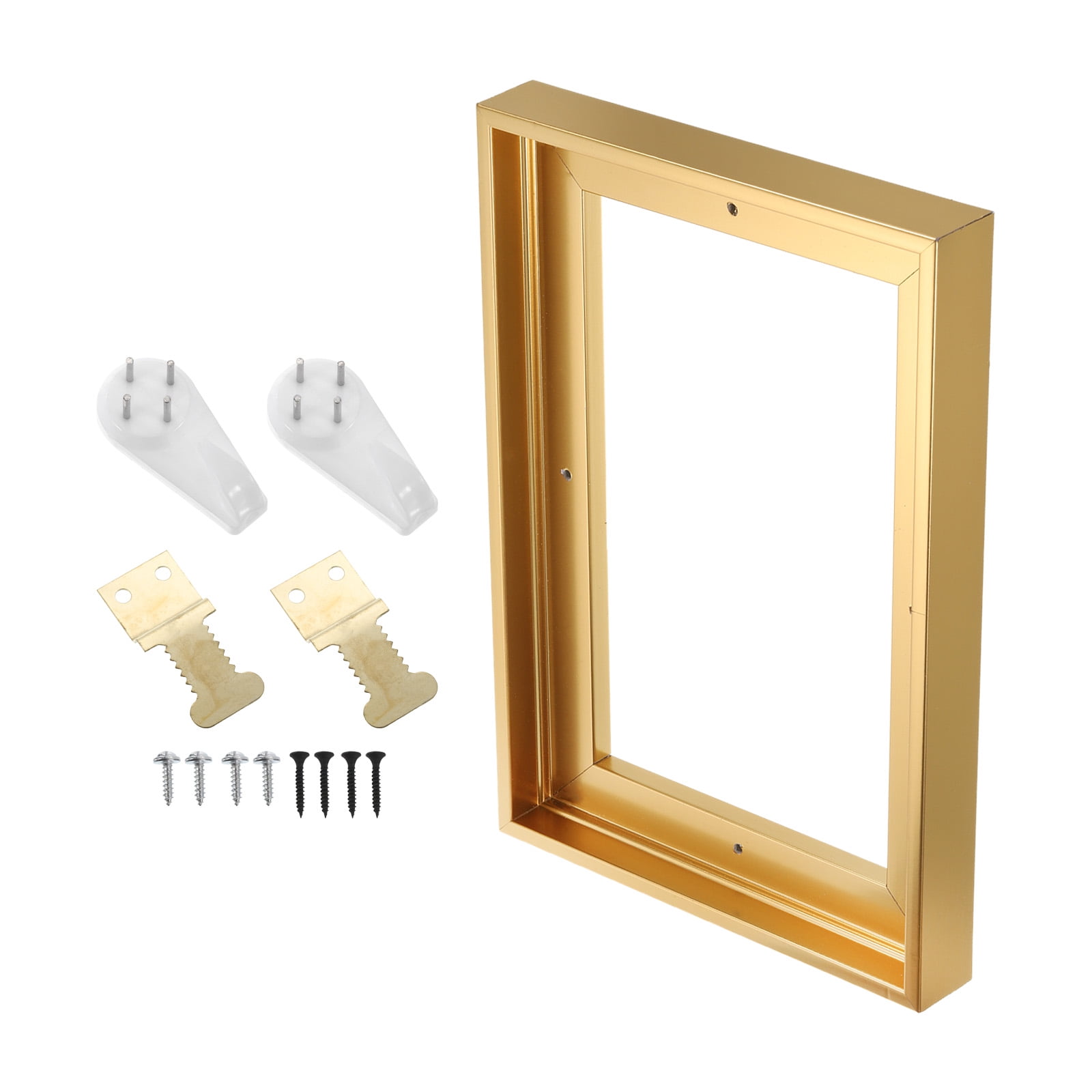 9 x 11 Float to 8 x 10 Linear Metal Easel Single Image Frame Brass -  Threshold™