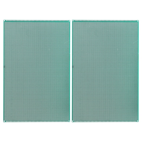 Uxcell 11.8" x 7.9" Double Sided PCB Board, 2 Pcs, Green