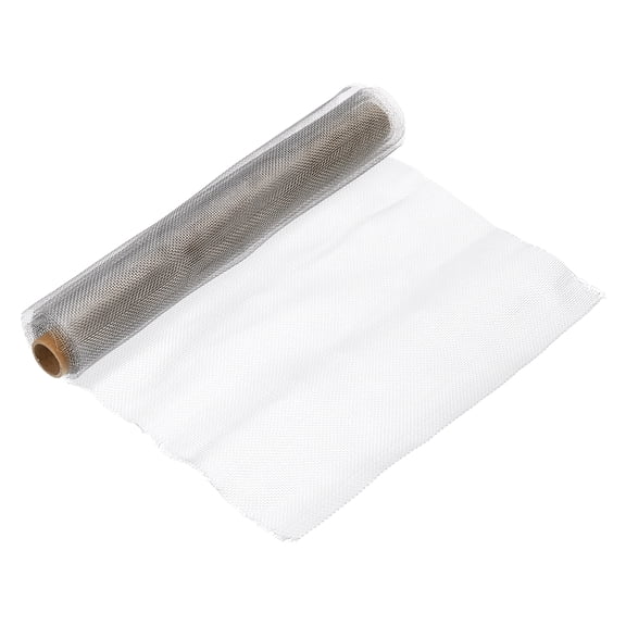 Uxcell 11.8"x3.3ft 304 Stainless Steel Wire Mesh Screen, 16 Mesh Woven Air Vent Filter Mesh for Window Garden Cage