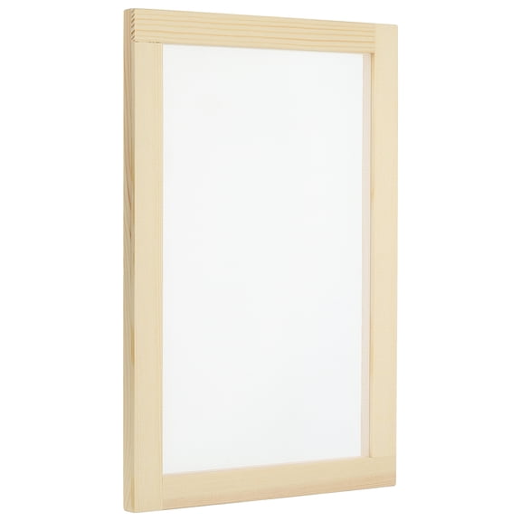 Uxcell 11.8"x7.9" Wooden Paper Making Screen Papermaking Mould Frame, Natural Color
