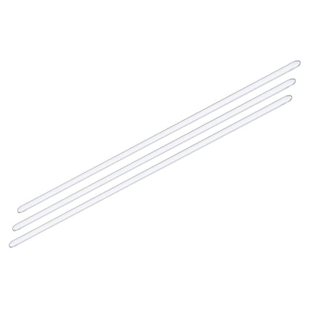 Uxcell 11.81" length 6mm Dia Borosilicate Glass Stick Stir Rod Mixing Tools for Lab 3 Pack